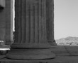 Columns in the Acropolis of Athens, in Greece