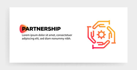 Wall Mural - PARTNERSHIP ICON CONCEPT