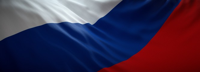 Wall Mural - Official flag of Russia. Russian web banner.