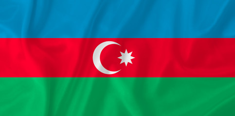 Wall Mural - Azerbaijan waving flag