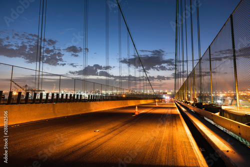 Dawn view of construction c...