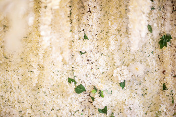 Wall Mural - White wedding flowers and wedding decorations