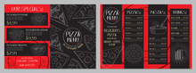Pizza Restaurant Menu - A4 Card