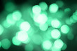 © Yuliia Blazhuk - Blurred neo mint sparkling festive lights bokeh background