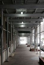 Silver Scaffoldings With Lights
