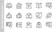 © LUTFIX - online education 1 icon set. Outline Style. each made in 64x64 pixel