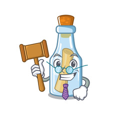 Sticker - Judge message in bottle with shape mascot