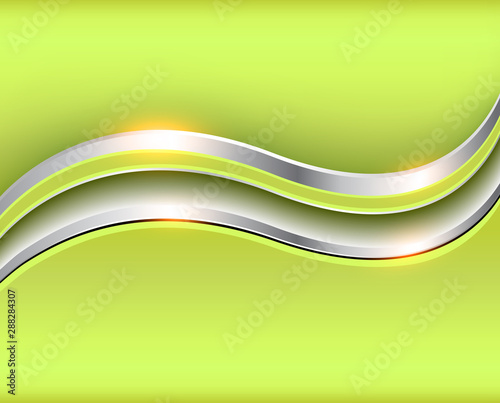 Abstract background silver green
