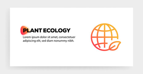 Sticker - PLANT ECOLOGY ICON CONCEPT