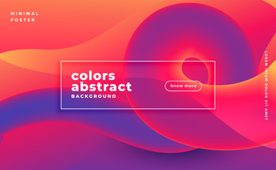 Wall Mural - abstract colorful saturated loop banner design background