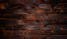 Burnt Wooden Board, Black Charcoal Wood Texture, Burned Barbecue Background