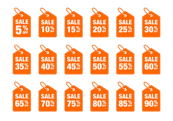 Poster - Discount Label set icon vector