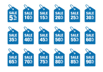 Poster - Discount Label set icon vector