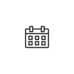Poster - calendar line icon vector. Calender symbol.  symbol for web site Computer and mobile vector.