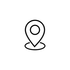 Poster - Pin Maps Location line icon vector. Location line icon. Map pointer icon. symbol for web site Computer and mobile vector.