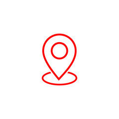 Poster - Pin Maps Location line icon vector. Location line icon. Map pointer icon. symbol for web site Computer and mobile vector.