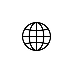 Poster - globe icon. word, website icon. go to web icon symbol vector. symbol for web site computer and mobil