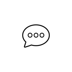 Poster - Chat icon vector. Chat line vector for web