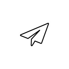 Poster - Paper airplane icons, Vector white paper planes for web