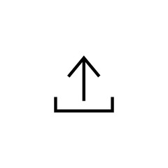 Poster - Upload icon symbol vector. Upload sign for web
