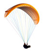 Beautiful paraglider in flight. isolated