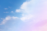 Fototapeta Tęcza - cloud background with a pastel colour
