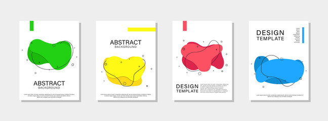 Poster - Modern liquid banner trendy design. Minimal geometric background. Abstract sale banner. Fluid design. Liquid color background design.