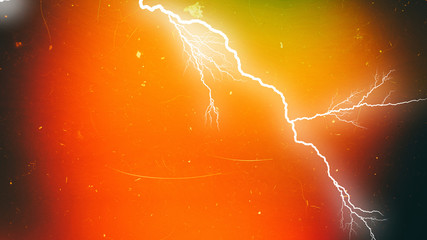 Wall Mural - Black Red and Orange Lightning Background Graphic