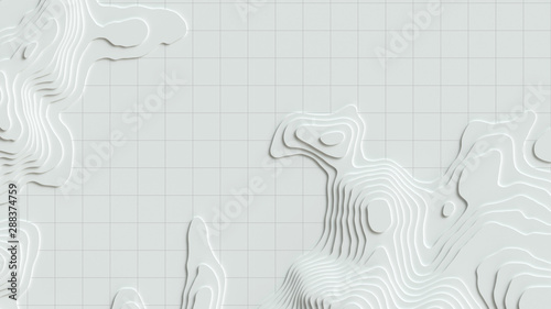 Fotomural 3D Cartography concep background