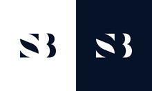 Abstract Letter SB Logo. This Logo Icon Incorporate With Abstract Shape In The Creative Way.