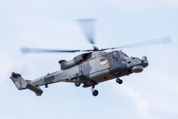 Royal Navy Wildcat HMA Mk2 captured at the Southport airshow in September 2019.