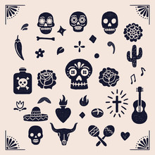 Vintage Day Of The Dead Graphics