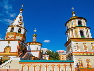 Wall Mural - View of the Cathedral of the Epiphany in Irkutsk, Siberia, Russia