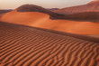 Ripples, patterns and curves of large sand dunes in Namib Desert, Sossusvlei, Namibia.