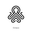 octopus icon vector symbol