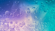 Abstract Purple Water Bubbles Background