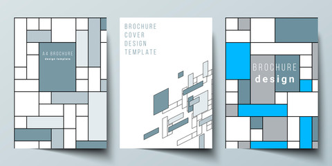 Poster - the vector layout of a4 format modern cover mockups design templates for brochure, flyer, booklet, a