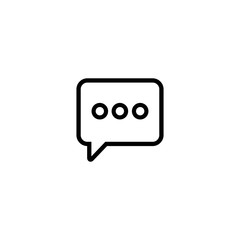 Poster - Chat icon vector. symbol for web site Computer and mobile vector.