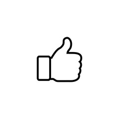 Wall Mural - like icon. thumbs up icon vector. symbol for web site computer and mobile vector.