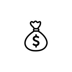 Poster - Money bag icon Vector. Money bag symbol Vector