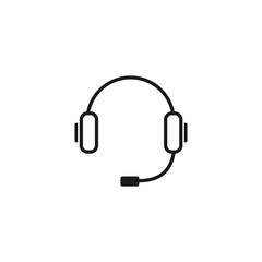 Poster - Headphone icon vector. symbol for web site Computer and mobile vector.