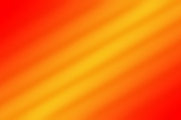 Wall Mural - abstract art warm tone background, yellow line blur with orange background.