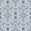 Colorful indian rug paisley ornament pattern design