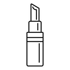 Poster - Woman lipstick icon. Outline woman lipstick vector icon for web design isolated on white background