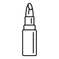 Poster - Sexy lipstick icon. Outline sexy lipstick vector icon for web design isolated on white background