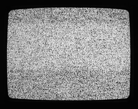 Wall Mural -  - No signal TV texture. Television grainy noise effect as a background. No signal retro vintage television pattern. Interfering signal in analog television.