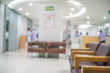 Abstract blur of beautiful hospital and clinic interior for background
