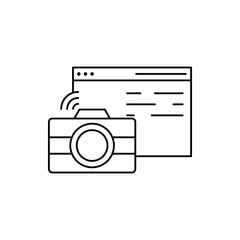 Fototapete - Browser camera wifi smart icon. Element of Internet in life icon
