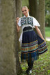 © muro - Slovak folklore. Slovakian folklore girl.