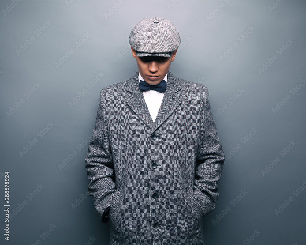 20s Gangster Flat Cap Grey 20s Gangster Flat Cap Grey